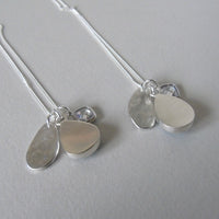 silver larimar charm necklace