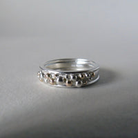 silver Selene wide ring