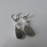 silver snowflake and frost earrings