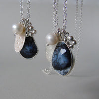 silver winter landscape necklace #1