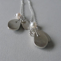 silver winter landscape necklace #1
