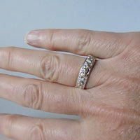 silver Selene wide ring