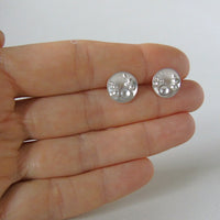 silver Selene stud earrings