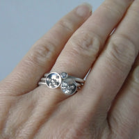 silver Selene little stacking ring