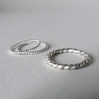 silver weave ring
