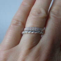 silver weave ring