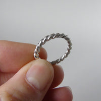 silver weave ring