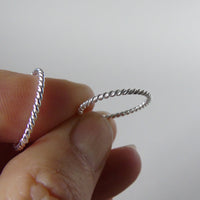 silver weave ring