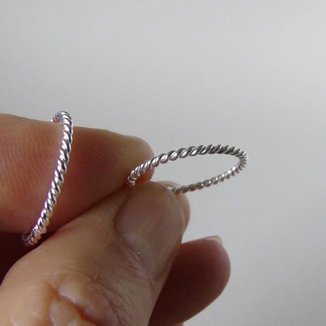 silver weave ring