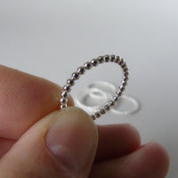silver bobble ring