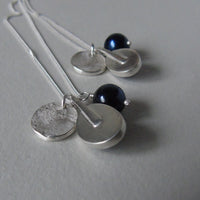 silver moonlit night iolite necklace