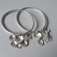 silver  leaf dish bangle