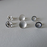silver mini studs