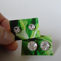 silver mini studs