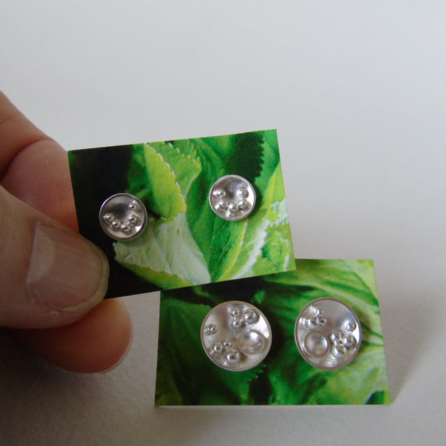 silver mini studs