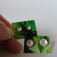 silver mini studs