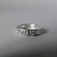 silver Selene wide ring