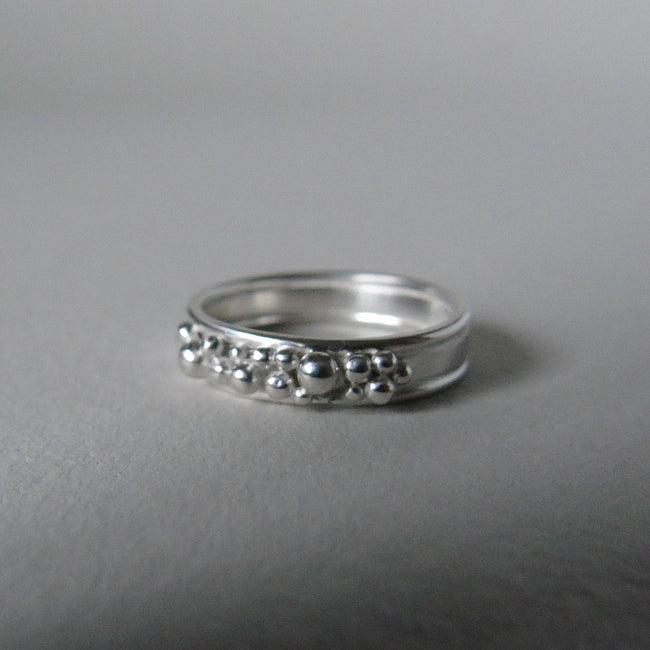 silver Selene wide ring