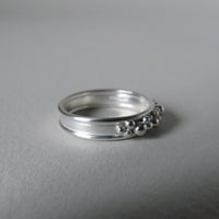 silver Selene wide ring