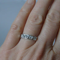 silver Selene wide ring