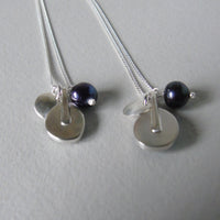 silver nighfall blue topaz necklace