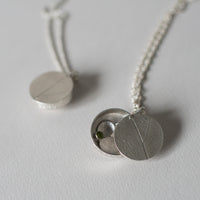 silver secret garden locket necklace
