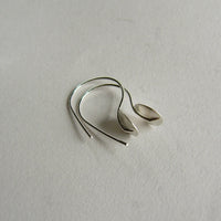 silver mini leaf hooks