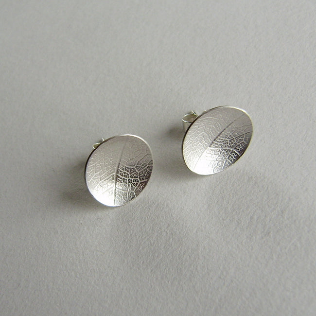 silver leaf dish studs