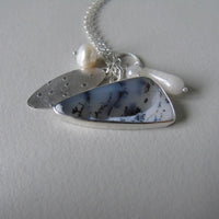 silver winter landscape necklace #3