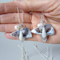 silver winter landscape necklace #3