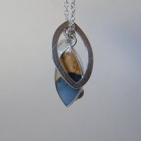 silver lone pine sunset necklaces