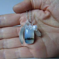 The river flows on necklace