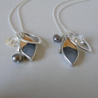 silver lone pine sunset necklaces