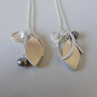 silver lone pine sunset necklaces