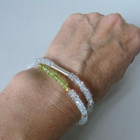 Aquamarine bead bracelet