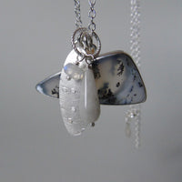 silver winter landscape necklace #3