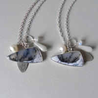 silver winter landscape necklace #3