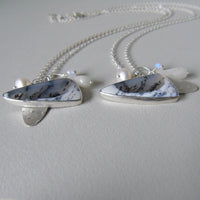 silver winter landscape necklace #3