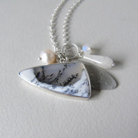 silver winter landscape necklace #3