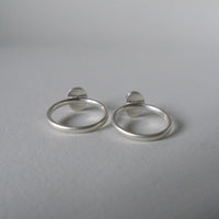 silver ring with freeform grandidierite