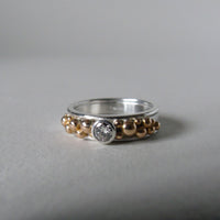 silver Selene wide ring