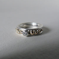 silver Selene wide ring