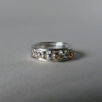 silver Selene wide ring