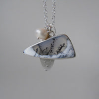 silver winter landscape necklace #3