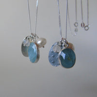 silver snowflake and frost necklaces
