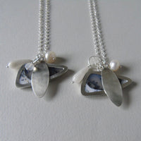silver winter landscape necklace #3