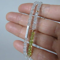 Aquamarine bead bracelet