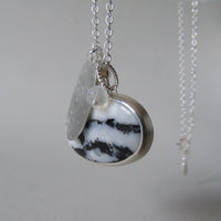 silver winter landscape necklace #2