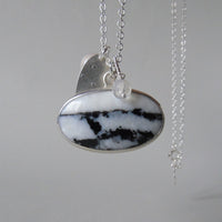 silver winter landscape necklace #2