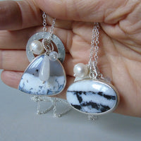 silver winter landscape necklace #2